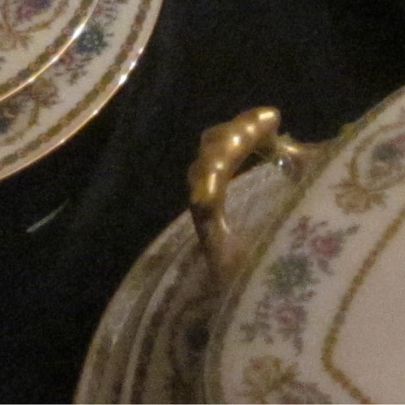 LIMOGES Guerrin Pouyat Dinnerware 6 formal pl settings+3 A1 Gold Very Brilliant - Picture 14 of 16